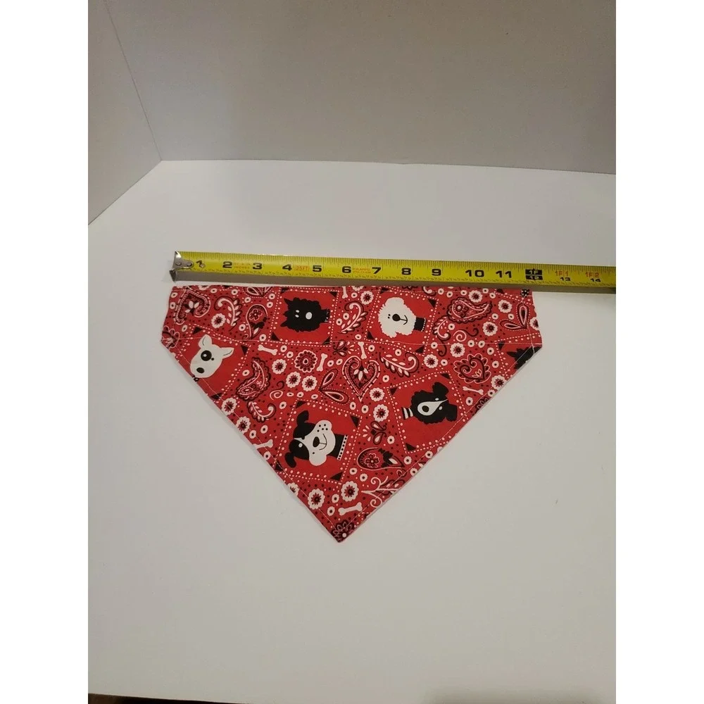Two sided - Over The Collar Valentines Day Dog Bandana. Bandana Only